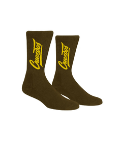 SOCKS BASEBALL MARRON/AMARILLO