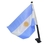 BANDERA ARGENTINA TELA 30X40CM P/ AUTO CON MASTIL CR.5527