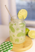 Copo de Vidro para drinks com canudo - Limão - comprar online