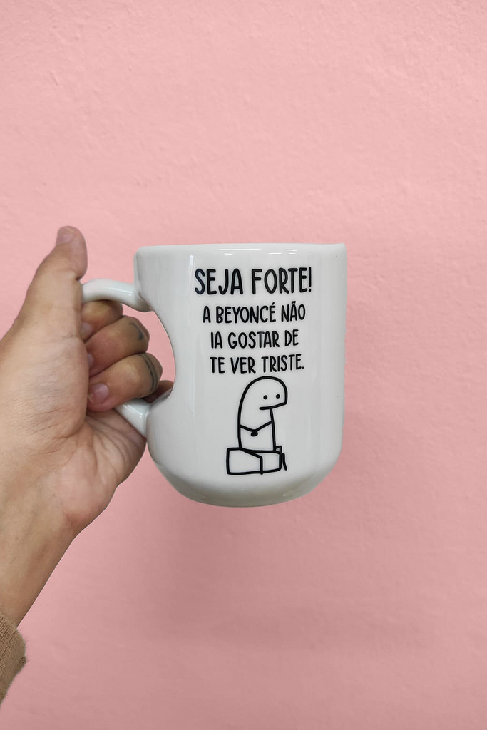 Caneca cerâmica personalizada presente flork frases engraçadas