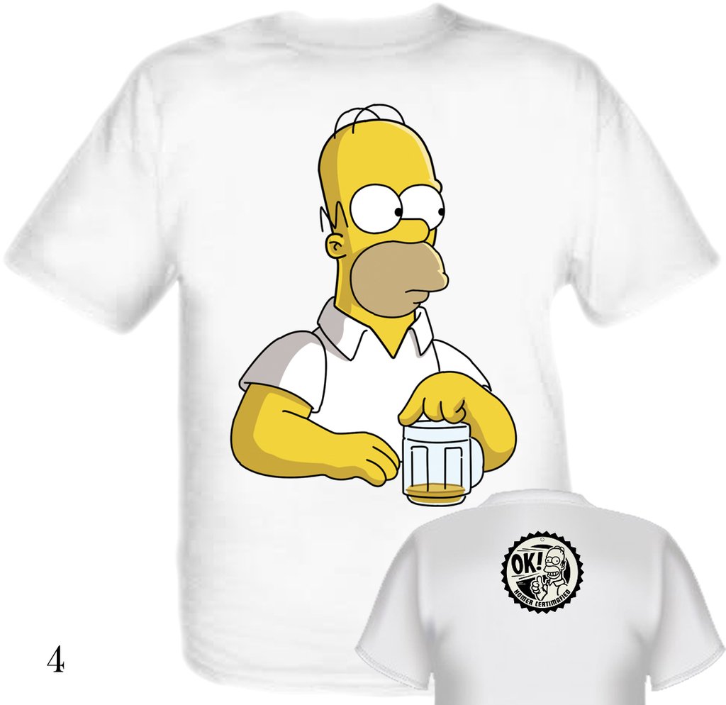 Remera Homero Cerveza Comprar en ILLA INTI REGALOS