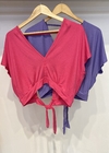 Blusa crepe escote v lazo espalda OUTLET (2410121) en internet