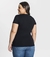 Blusa Básica Plus Size Preto