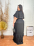 Vestido Longo Plus Size Clarissa Preto