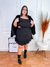 Vestido Curto Plus Size Preto Larissa