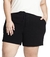 Shorts Feminino Plus Size Basic Preto