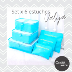 Set x 6 Estuches Organizadores GRANDES Valija