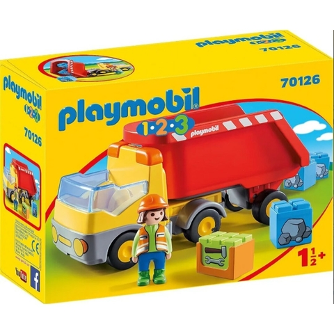 Playmobil Camión De Construcción 123 Con Accesorios 70126