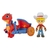 Dino Ranch Dino Con Vehiculo + Figura 8 cm Wabro 87134 en internet