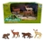 Figuras Animales De La Selva x4 Jungle World Wabro 99703 - comprar online