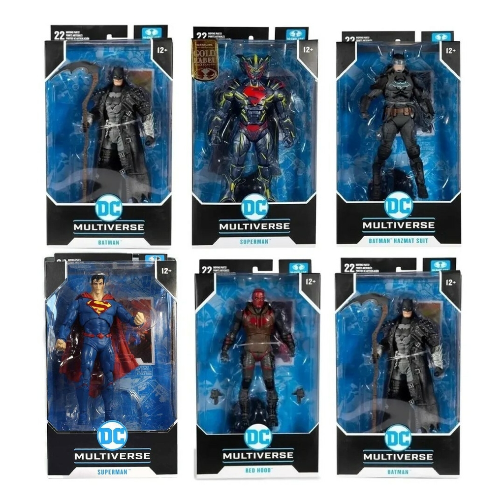 Figuras Articuladas 10 Cm Dc Superman Flash Cyborg Shazam