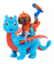 Paw Patrol Rescue Knights Figura Con Dragon 17706 Caffaro