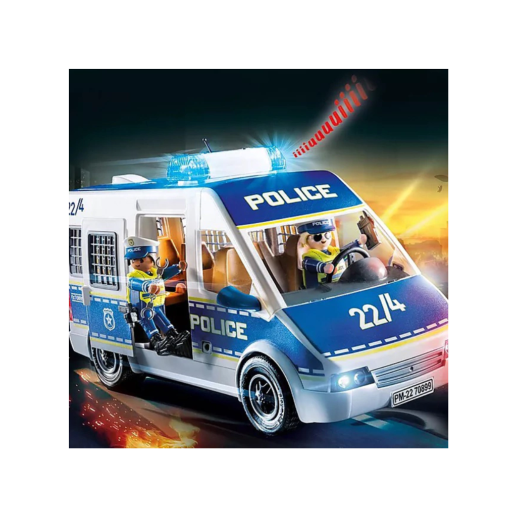 Playmobil Furgoneta de la Policía, luz y sonido, 70899, original