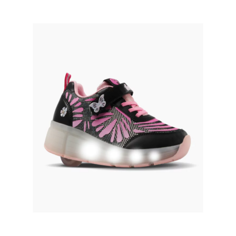 Zapatillas Rollers Butterfly Negras con Luces - Art. ROLL693
