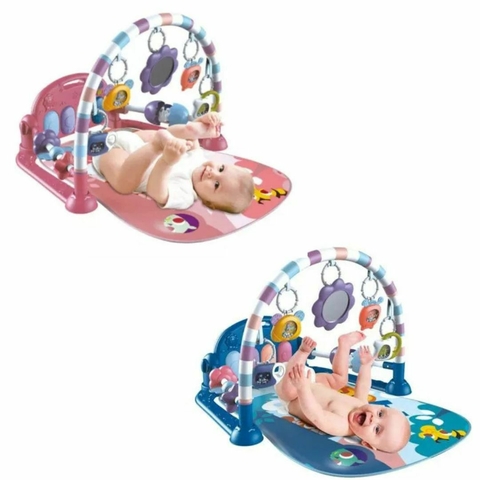 Gimnasio Para Bebe Benic Baby Con Piano Musical Rosado. BB018