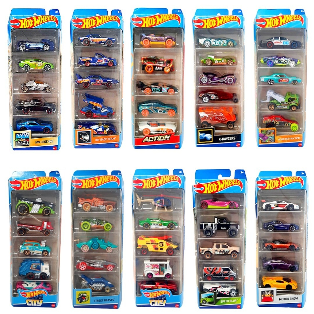 Hotwheels Pack x5 Autos - Art. 1806