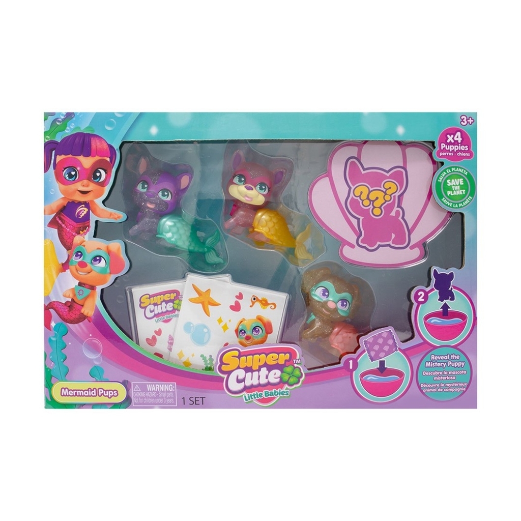Super Cute Mu eca Mini Perritos Sirena