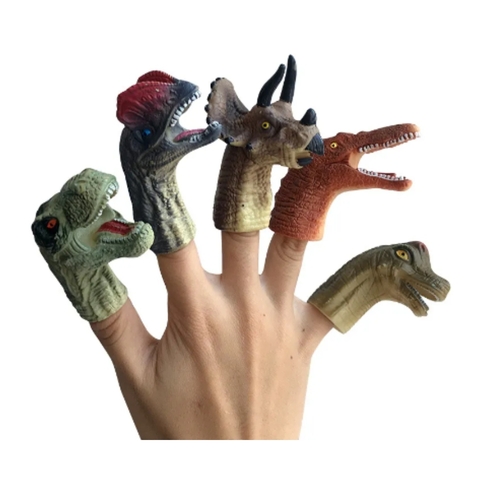 Muñeco Dinosaurio Para Dedos