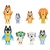 Set Muñecos Bluey Heeler Family 8 Personajes Pack 17199 - comprar online