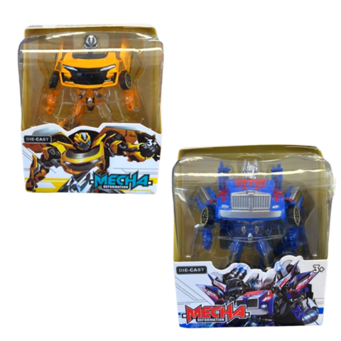 Transformers Bumblebee y Optimus Prime De Metal 12cm