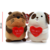 Peluches Animalitos Spandex Con Corazón 20cm Phi Phi Toys 8185