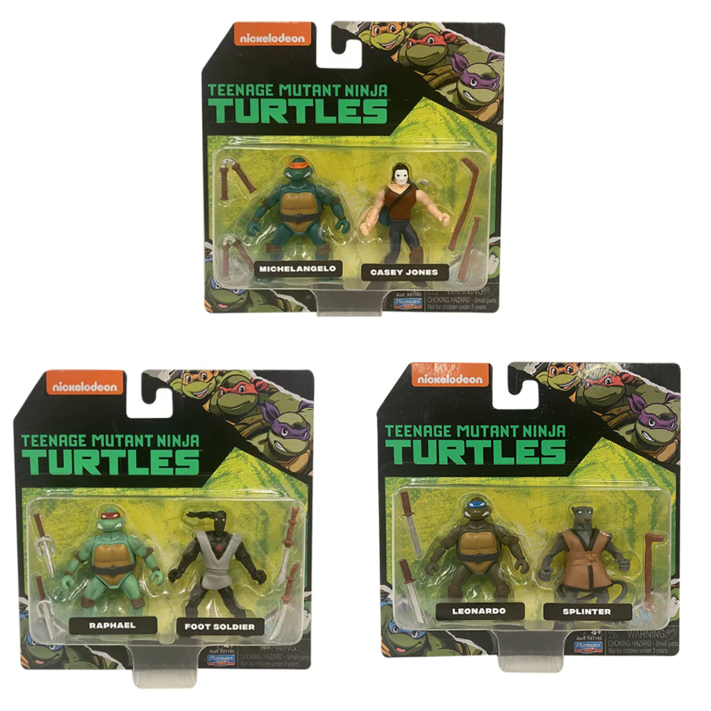 Tortugas Ninja Set Con Dos Figuras Articuladas 81140