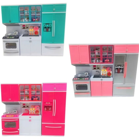 Set De Cocina Chica Con Luz Y Sonido Poppi 7135