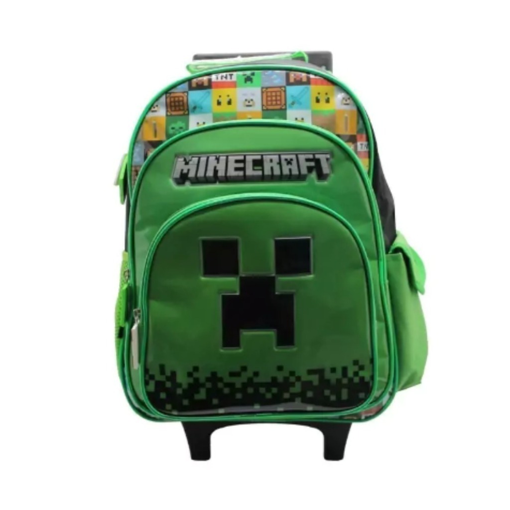 Mochila Escolar Minecraft personajes gamer - Cresko