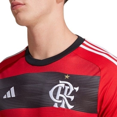 Camisa Flamengo I 23/24 s/n° Torcedor Adidas Masculina - Vermelho+Preto na internet