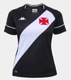 Camisa Vasco I 20/21 s/n° Torcedor Kappa Feminina - Preto e Branco