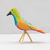 Pássaro Decorativo de Madeira Colorido - MOD2 na internet