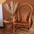 Mesa Ampulheta de vime com tampo em madeira M - comprar online