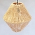 Luminária de Palha Aramada Pirâmide G - comprar online