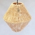 Luminária de Palha Aramada Pirâmide P - comprar online
