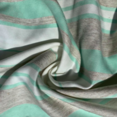 Açucena Striped - Natural Linen/Mint Green/Off White Pantone® 15-5812 - buy online