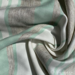 Açucena Striped - Natural Linen/Mint Green/Off White Pantone® 15-5812