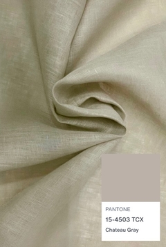 Lino - Areia cor 10-952 Pantone® 15-4503 - loja online
