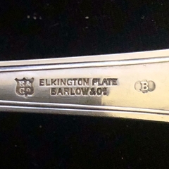 6 tenedores y 6 cuchillos principales Elkington Plate,  20 cm. en internet