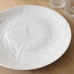 6 platos playos de porcelana francesa CND OCEAN. - comprar online