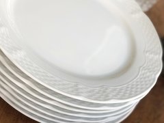 6 platos playos de porcelana Verbano Antigua Carola