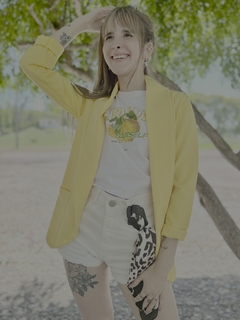 Blazer Margot Amarillo - tienda online