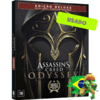 Jogo Assassin's Creed Odyssey Edição Deluxe (Steelbook) PS4 PlayStation 4 Delivery Games box cover art foto da capa comprar melhor preço