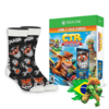 Jogo Crash Team Racing + Meia Exclusiva Xbox One Xbox Series X Delivery Games box cover art foto da capa comprar melhor preço