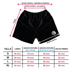 Pantaloneta negra - Calavera daga - comprar online