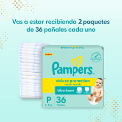 PACK X2 PAMPERS DELUXE PROTECTION P x36UN