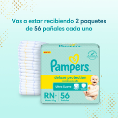 PACK X2 PAMPERS DELUXE PROTECTION RN+ x56UN