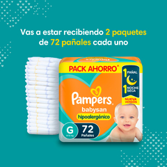 PACK X2 PAMPERS BABYSAN (M AL XXG) - comprar online