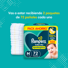 PACK X2 PAMPERS BABY-DRY PACK AHORRO (M al XXG)