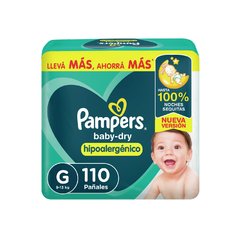 PAMPERS BABY-DRY PACK MENSUAL (G al XXG) - comprar online