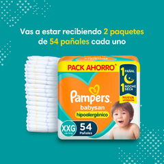 PACK X2 PAMPERS BABYSAN (M AL XXG) - Tienda Mi Pañal